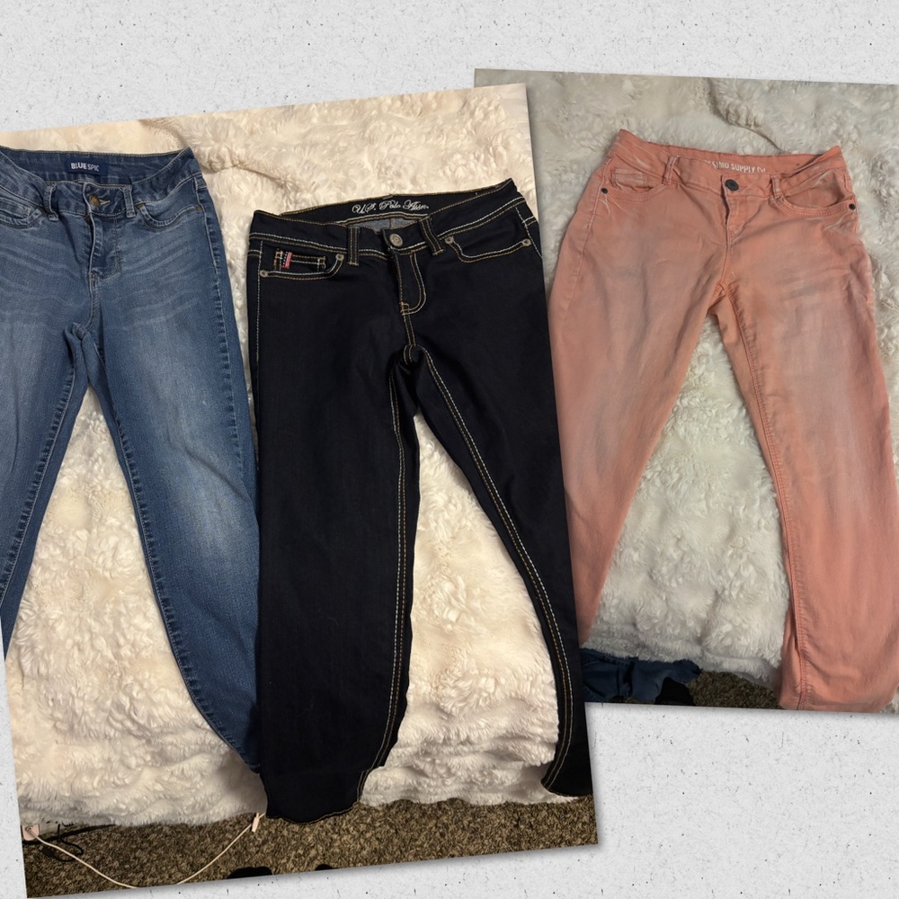 Women's Jeans Collection - Blue, Black, and peach $20 for all